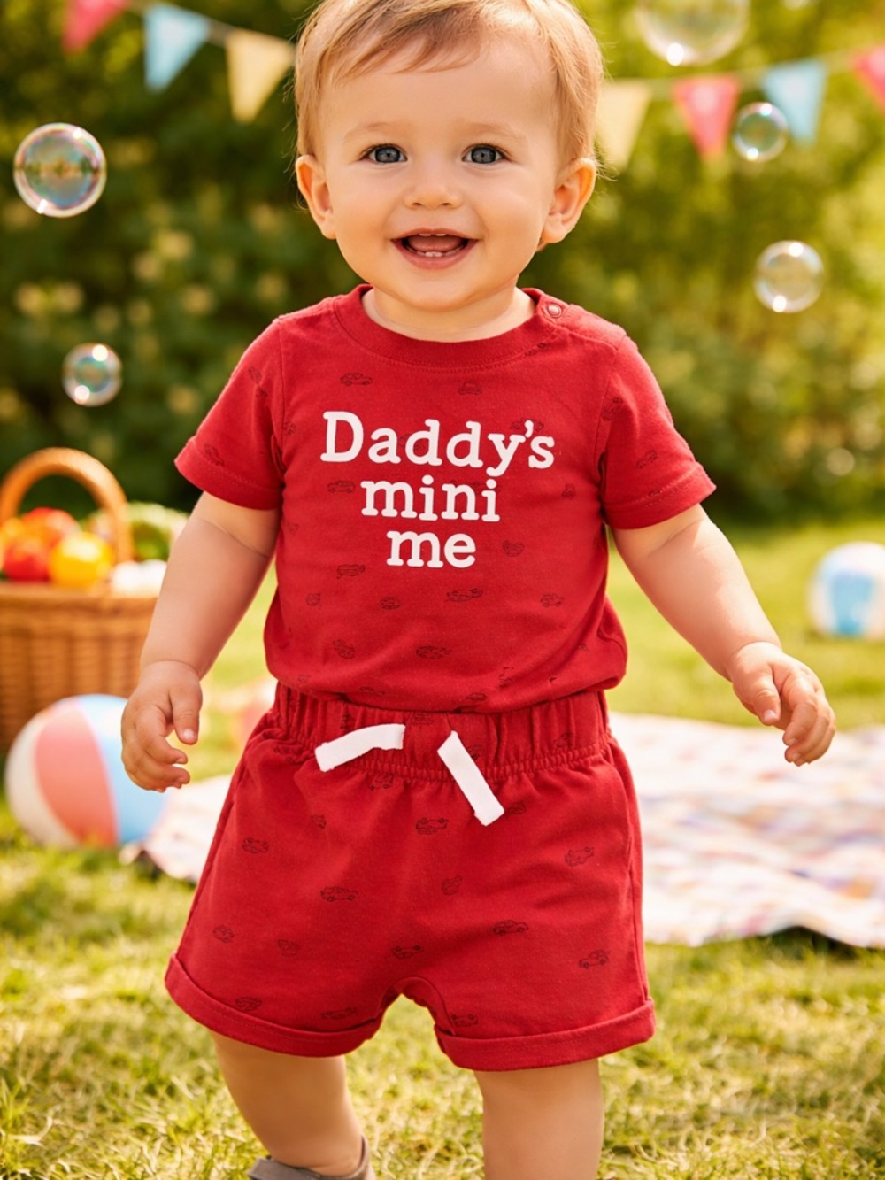 Garanimals Infant Boys 2 pc Short Set. Size 0-3 mo.  Like new.